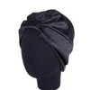 6 Kleuren Boog Dubbele Zijde Elastisch Baden Slaap Satijn Salon Motorkap Voor Nachthaar Hoed Natuurlijk Krullend Haar Voor vrouwen Hoofd Wrap Cap1268p