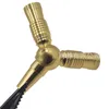 Metal Hookah Tubo Adaptador Grande Divide-se em Dois Shisha Hookahs Conversor de Mangueira De Fumar Tubulação De Água Distribuidor Gold Sliver Cor 10BX E19