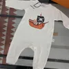 Bebek Yenidoğan Bebek Tulum Kızlar Organik Pamuk Giysi Tasarımcısı Marka Teddy Bear Onesie Bodysuits Tulum Çocuk Boys Kostüm Pijama Tulum