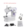Sewing Machine Mini Portable Household Night Light Foot Pedal Straight Line Hand Table Two Thread Kit Electric