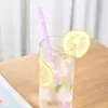 Reusable Colored Plastic Drinking Straws Coffee Fruit Tea Milk Straw Party Kitchen Drinking Supplies Eco-friendly Drinkware BH5780 WLY