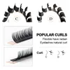 Individuelle klassische C/D-Curl-Wimpernverlängerung im Großhandel, Natrual-Look-Wimpern, russische Volumenwimpern, mattes Faux-Nerz, professionelles Cilios