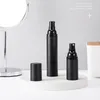 15ml 30ml 50ml 24 sztuk Butelka pompy Perfumy Black Airless Perfumy, Krem do balsam, Matte Travel Spray