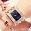 Diamond & D Gaishideng Foreign Trade Cross-Border Hot Three-Chain (Large) Diamond-Embedded Quartz Womens Watch Non-Mechanical Watch Wristwat