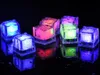 LED Ice Cubes Bar Blixt Auto Changing Crystal Cube Vattenaktiverad belysning 7 färger för romantisk fest bröllop julklapp KD1