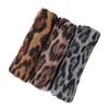 Sciarpa leopardata da donna Sciarpe pieghettate di lusso da donna per scialli e stole da donna Sciarpa firmata Foulard Femme