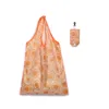 再利用可能な折り畳み式エコの買い物袋ポリエステル印刷トートハンドバッグ家の庭の食料品の収納バッグポーチ