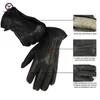 CHING YUN winter hand-stitched men's deerskin gloves deer skin men's warm soft men's black corrugated gloves 70% wool lining Y200110