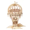 Jigsaw puzzels voor volwassenen Zelfconstructie Mechanisch Gear Model Diy Wood 3D Puzzle Toy Hot Air Ballon TG406