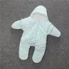 Chemise de nuit pour bébé étoile de mer, costume une pièce d'hiver en coton à rayures douces, sac de couchage pour nouveau-né