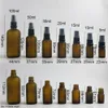 30cc 50cc 100cc big small amber brown perfume liquid spray glass bottle with plastic black white sprayer 1oz 1/2oz 500pcs