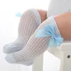 Sommer Kinder Schleife aushöhlen Socke niedliche Kinder dünne Baby große Schleife Strümpfe Mädchen kleine Prinzessin lose lange Röhre Schleife Socken C6582457448