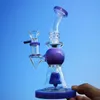 7 Inch Hookahs Pyramid Design Heady Glass Bongs Short Neck Mouthpiece Mini Dab Oil Rigs With Showerhead Perc Waterpipes With Bowl XL275 14mm Female Joint