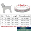 XS / S / M / L Collars Bling Rhinestone Dog Collars PAP PU Lederen Crystal Diamond Puppy Pet Collar en riemen voor hondenaccessoires