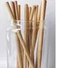 Pailles en bambou de 20cm, pailles à boire en bambou, réutilisables, écologiques, fabriquées à la main, naturelles, gratuites