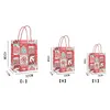 2021 Christmas Gift Kraft Paper Bag Creative Bronzing Cute Cartoon Christmas Packaging Tote Bag Free DHL