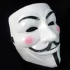 White V Mask Masquerade Mask Eyeliner Halloween Maschere a pieno facciale Puntelli per feste Vendetta Anonymous Movie Guy Spedizione gratuita all'ingrosso GGD2117