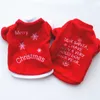 Dog Fleece Xmas Dog Toy Clothes Sweater Christmas Red Sweater Pet Puppy Autumn Winter Warm Pullover Embroidered Clothes238w