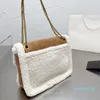 Дизайнер- Женщины Сумки Messenger Classic Swaps Square Shaerling Fur Genhing Crossbody The Funge Сумки