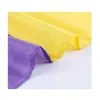 Aucma Mardi Gras Carnival 3x5ft Flags Banners 150x90cm 100D Polyester Fast Shipping Vivid Color With Two Brass Grommets