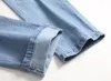 Mannen Jeans Modemerk Gescheurde Mannen Patchwork Hollow Out Gedrukt Bedelaar Cropped Broek Man Cowboys Demin Mannelijke Drop 995228H