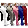 Kobiety Colorblocked Bandaż Spodnie Moda Trend Wysoka Talia Skinny Kieszonkowy Długi Pant Designer Kobiet Nowy Jesień Sznurek Dorywczo Slim Spodnie