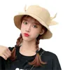 Coreano Donna Uomo Estate Cotone Cappello a secchiello Mucca da latte Modello Kawaii 3D Orecchie di corno di bue Tesa larga Protezione solare Berretto da pescatore Y220301