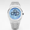 남성의 시계 자동 기계식 남성 시계 41mm 스테인리스 스틸 팔찌 패션 비즈니스 손목 시계 방수 손목 시계 Montre de Luxe Gift