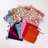 Wholesale кружевные сумки для притяжки и сплошной цветовой сумки для норковых ресниц чисел пинцет клей клипы