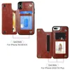 Études de portefeuille d'affaires pour iPhone 12 Mini 11 Pro Xs Max XR x Cover Retro Flip Leather Téléphone 6s 6 7 8 Plus3089672