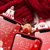 Casos de telefone celular de silicone com 3D Papai Noel boneca padrão anti-riscos à prova de choque macio tampa para iphone 11 12 13 pro máx x 6 6s 7 8 mais xr xsmax ano novo