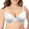 Yandw 34 36 38 40 42 44 48 C D E F G H CUP Big Size Bralette Ultra Thin Polyester Underwire BH Plus Size Women Bras LJ200821