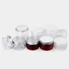 24pc x 100g 150g 200g 250g Tomma kosmetiska förpackningsbehållare med skruvkåpor Mat Plastflaska burk Tea Pot Candy Tin