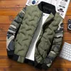 Zima Mężczyźni Kurtka Bomber Casual Bawełna Grube Ciepłe Parkas Płaszcze Męskie Termiczne Outwear Windbreaker Kurtki Odzież 4XL