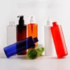 30X250ml Empty Dispenser Pump Colored Plastic Bottle 250cc Cosmetic Container With Lotion For Shampoo