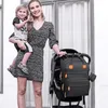 Amtoy Diaper Bag Plecak Baby Pieprzyca Zmiana torby wielofunkcyjne wodoodporne opakowanie tylne z paskami do wózka 220228