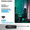 Microfoni 2 Microfono wireless UHF palmare in metallo 80m con 3 batterie al litio ricaricabili per la registrazione Karaoke School Party Church Stage T220916