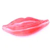 glass Big red lip heat-resistant glass pipe hand pipe 4" inch cartoon image can be wholesale