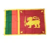 Sri Lanka Flaga Wysokiej Jakości 3x5 FT 90x150 CM Flags Festiwal Party Prezent 100D Poliester Kryty Outdoor Drukowane Flagi Banery