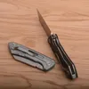 Hoge kwaliteit kogellager flipper vouwmes D2 Satin Tanto Point Blade Black G10 / luchtvaart aluminium handvat EDC Messen