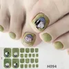 22 tips glitter serie pulver sequins mode toe nagelkonst klistermärken samling manikyr DIY nagellack remsor wraps för fest dekor
