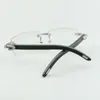 LOCS Солнцезащитные очки классические дизайнеры стилей бесконечные бокалы Diamonds Frame 3524012 с натуральными черными деревянными ногами для мужчин и женщин. Размер 55-135 мм 5R2N