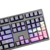 110 keys OEM PBT keycaps Full Conjunto de teclado mecânico de 5 lados Dyesublimation roxo Dawn Light15077387