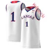 NCAA Custom KU Kansas Jayhawks Stitched College Basketball Jersey Marcus Morris Ben McLemore Joel Embiid Josh Jackson Kelly Oubre Dedric Lawson Devon Dotson