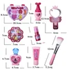 مجموعة الماكياج الأميرة محاكاة ظلال العيون في وقت مبكر childs039s تلعب منزل لعبة Girl Gift Bag LJ2010096400145