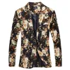 Großhandel - 2017 Frühlings-Blazer mit Blumenmuster für Herren, koreanischer Anzug, schlank, große Größe, neuer lässiger Jackenanzug, Euro, beliebter Stil, modischer Herren-Blazer1