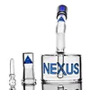 13 cm Tall Beaker Bong Hookahs 14mm prego Óculos de cabeça Óculos de petróleo Acessórios de fumo Bubbler Vidro Tubulação de Água Catcher Burner