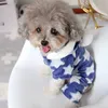 Зимняя собачья одежда пижамы сгустится звезды домашние животные наряды теплые для маленьких собак куртка щенка щенка Чихуахуа Y200917