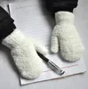 Enfants Gants d'hiver Solid Candy Couleur garçon fille acrylique gant gant gant chaud tricoté de doigt
