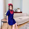 Meninas bebê algodão pólo vestido verão crianças meninas lapela vestidos crianças mangas curtas casuais tops